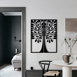 Wallity Efsane Accesorio de Pared de Metal Negro